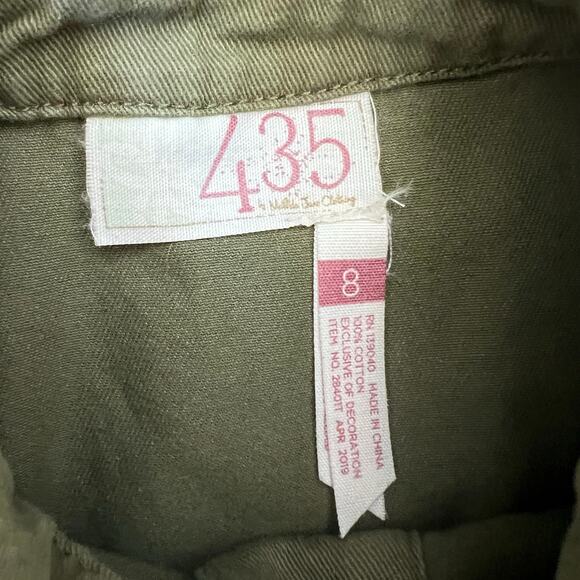 Matilda Jane Girls Varsity Jacket 8 Olive Patchwork Moments With You Ruffle Fall - Picture 9 of 9